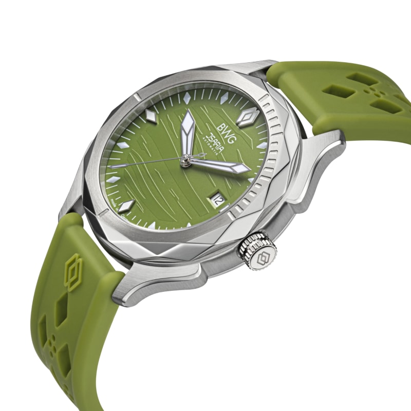 Thumbnail of Isaria Isar Green Men's Swiss Automatic Watch Made In Germany image