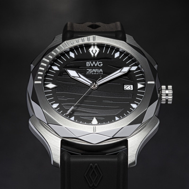 Thumbnail of Isaria Slate Black Men's Swiss Automatic Watch Made In Germany image