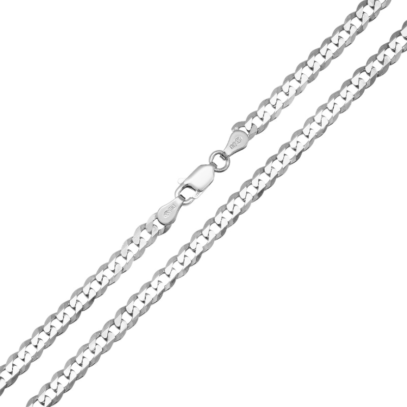 4mm Sterling Curb Chains - 18 4mm Sterling Curb Chains - 18