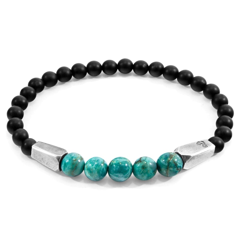 Thumbnail of Blue Turquoise Hukou Silver & Stone Bracelet image