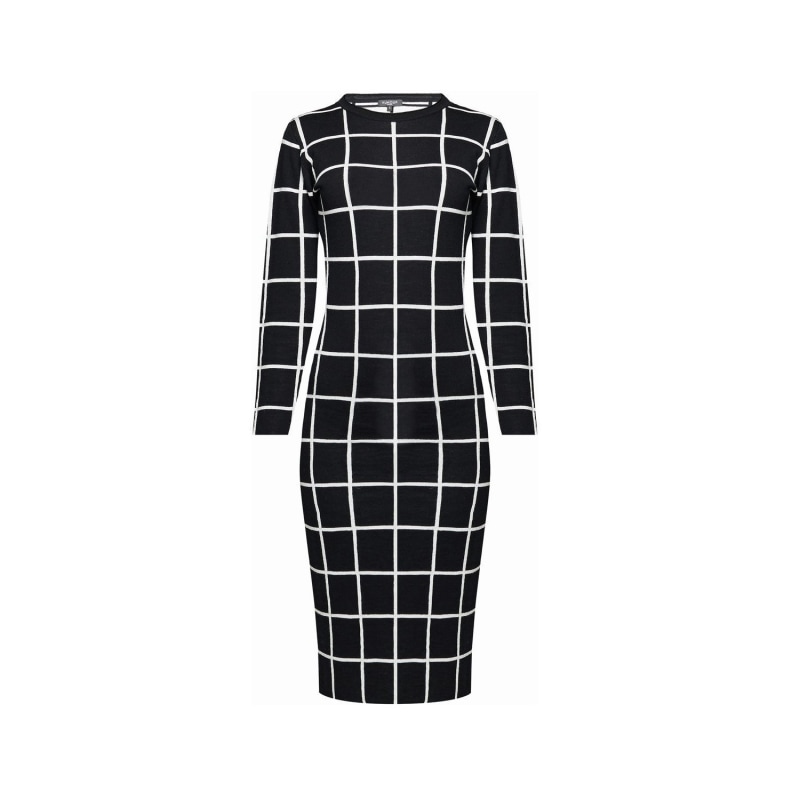 Thumbnail of Esther Monochrome Checked Jacquard Dress image