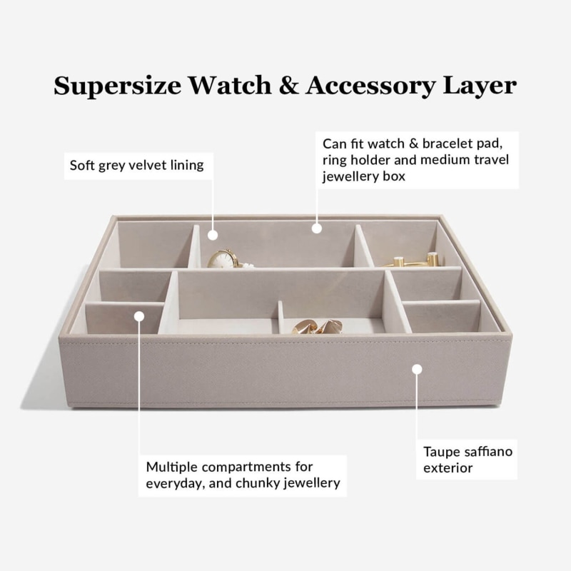 Thumbnail of Taupe Supersize Jewellery Box image