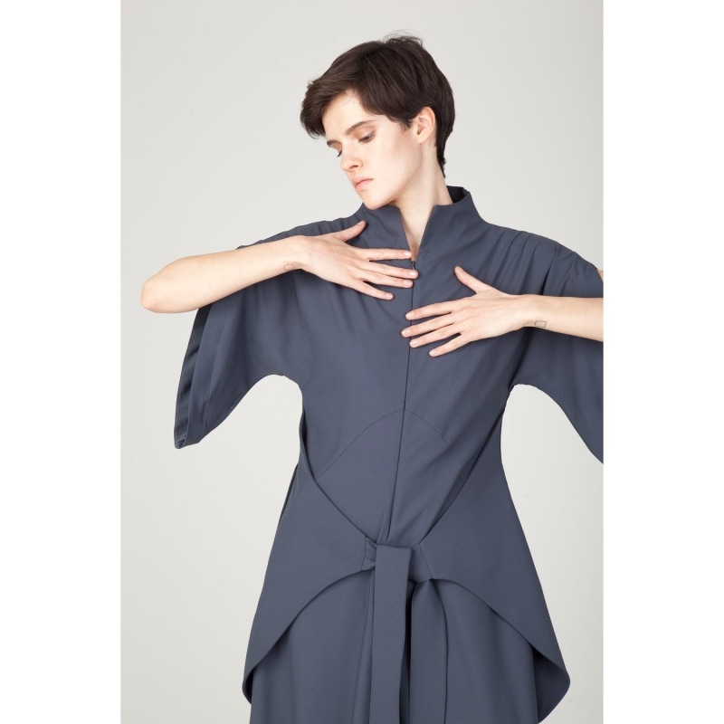 Thumbnail of Jumpsuit Viscose Lea With Pants- Skirt - Grey image