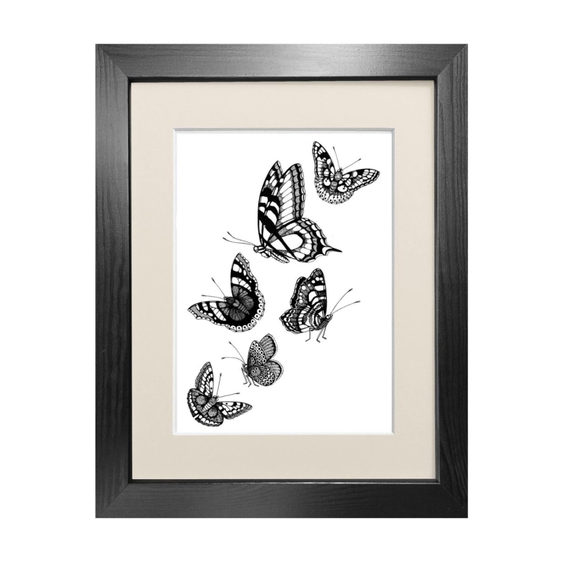 Thumbnail of 'British Butterflies' Fine Art Print A3 image