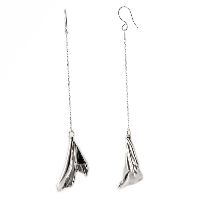 Thumbnail of En L'Air Dangle Earrings In Rhodium image