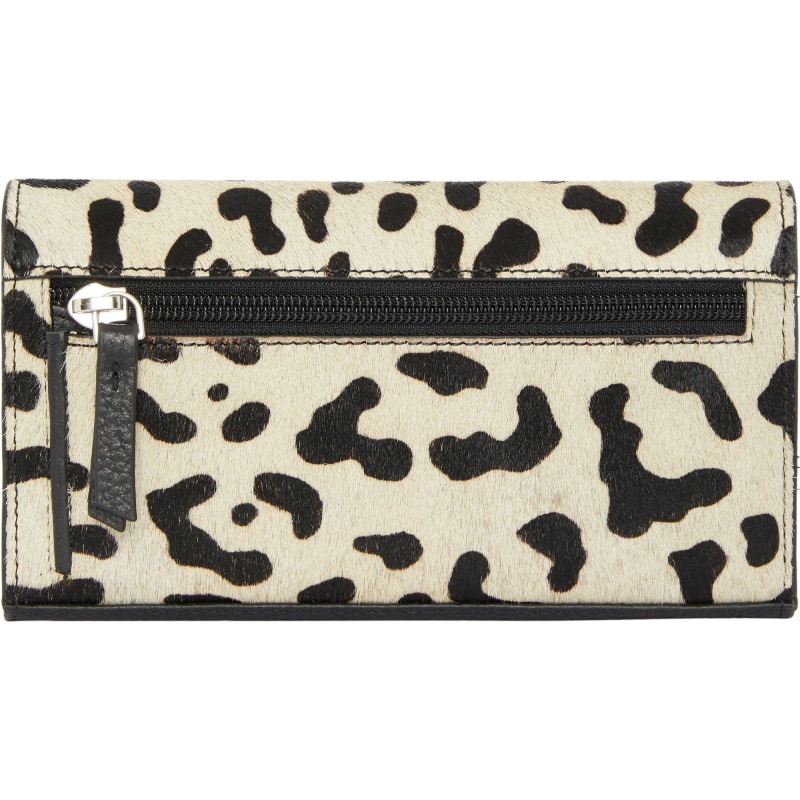 Thumbnail of Ivory Animal Print Leather Multi Section Purse image