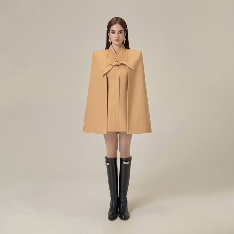 Camel discount wool cape