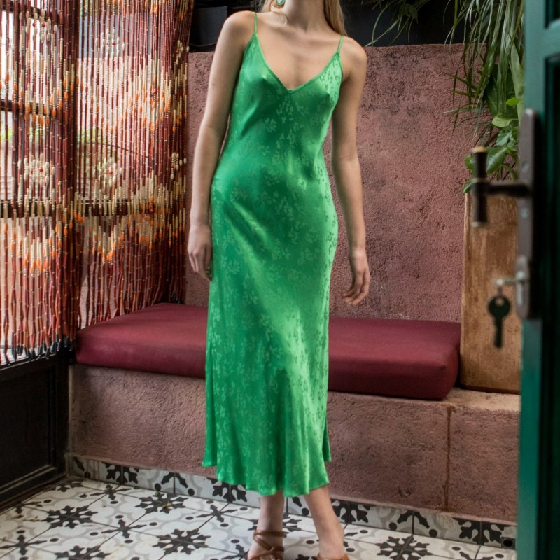 Thumbnail of The Venus Dress In Green image