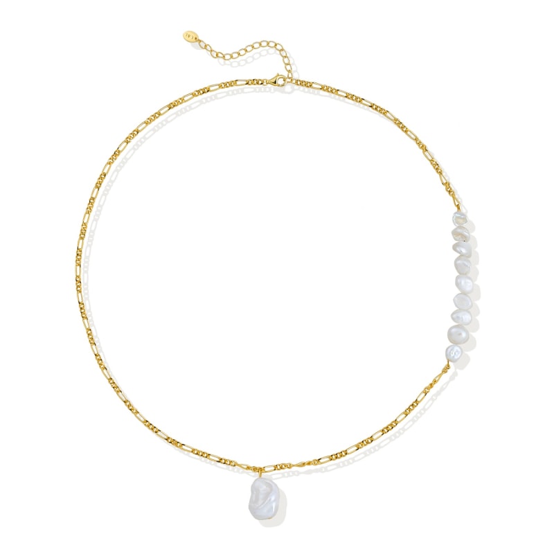 Thumbnail of Nassa Pearl Necklace - 18K Gold Vermeil image