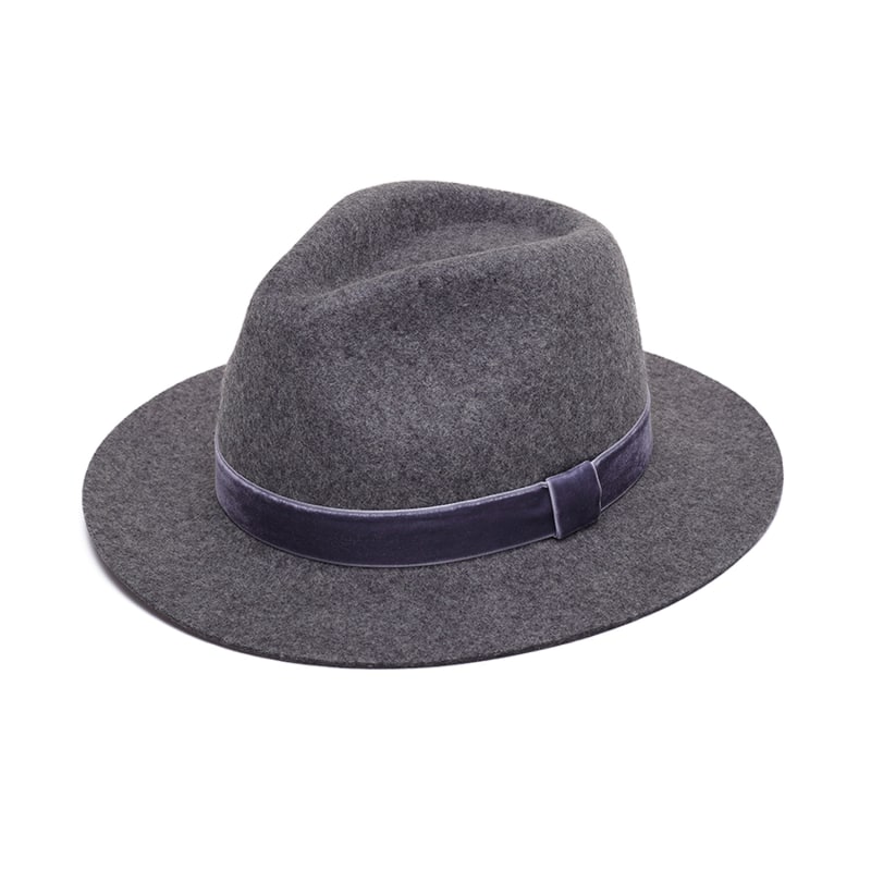 Thumbnail of Lamange Grey Felt Fedora image