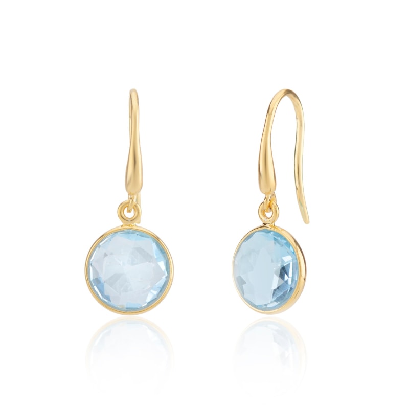 Thumbnail of Antibes Blue Topaz & Gold Vermeil Earrings image