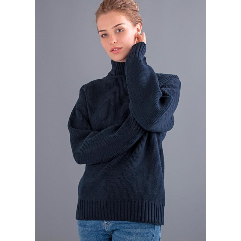 Navy cotton jumper ladies online