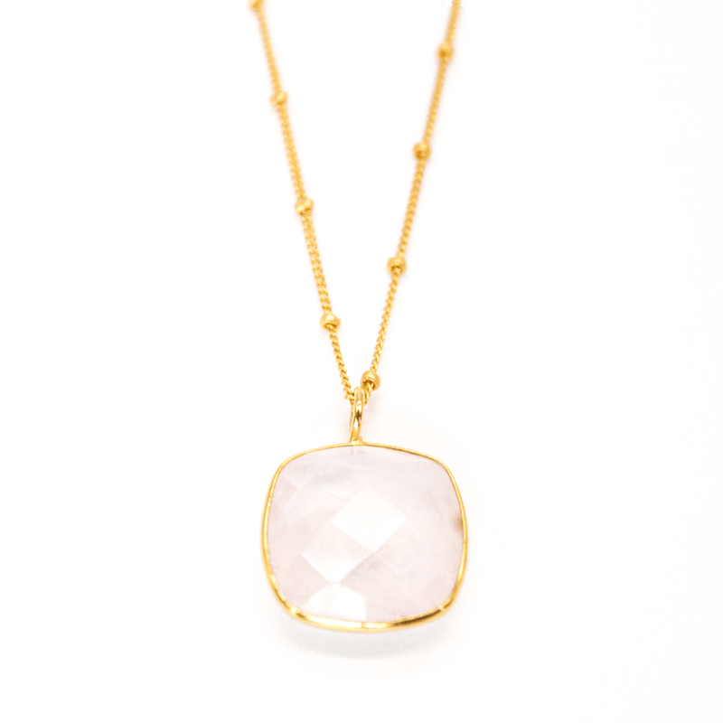 Thumbnail of Bella Necklace Rose Quartz image