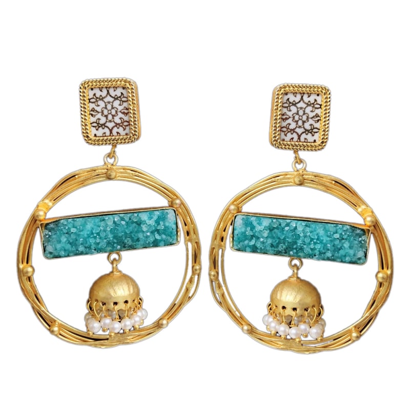 J adore Turquoise Earrings Pink Piglet Collection Wolf Badger