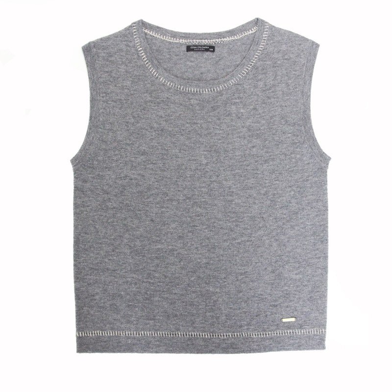 Thumbnail of Crew Vest Top - Grey image