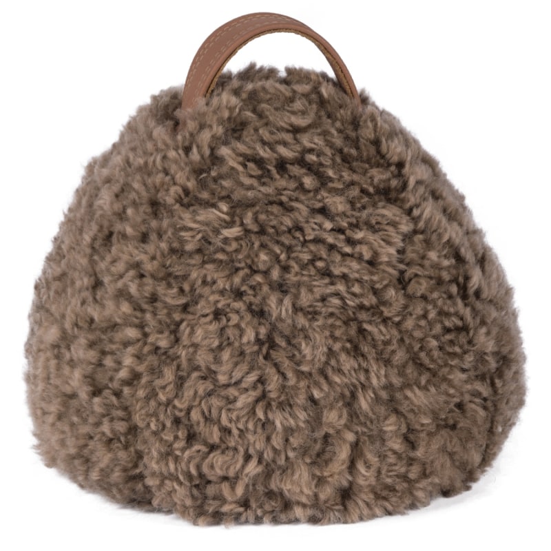 Thumbnail of Sheepskin Curly Doorstop Chairman Swedish Taupe image