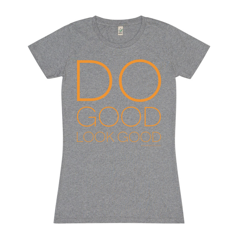 Thumbnail of Slogan T-Shirt Do Good Look Good Grey image