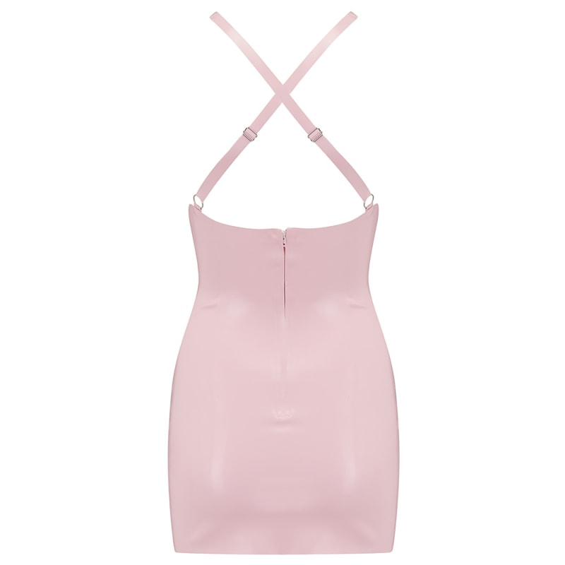 Latex Mini Dress - Pink | Elissa Poppy ...