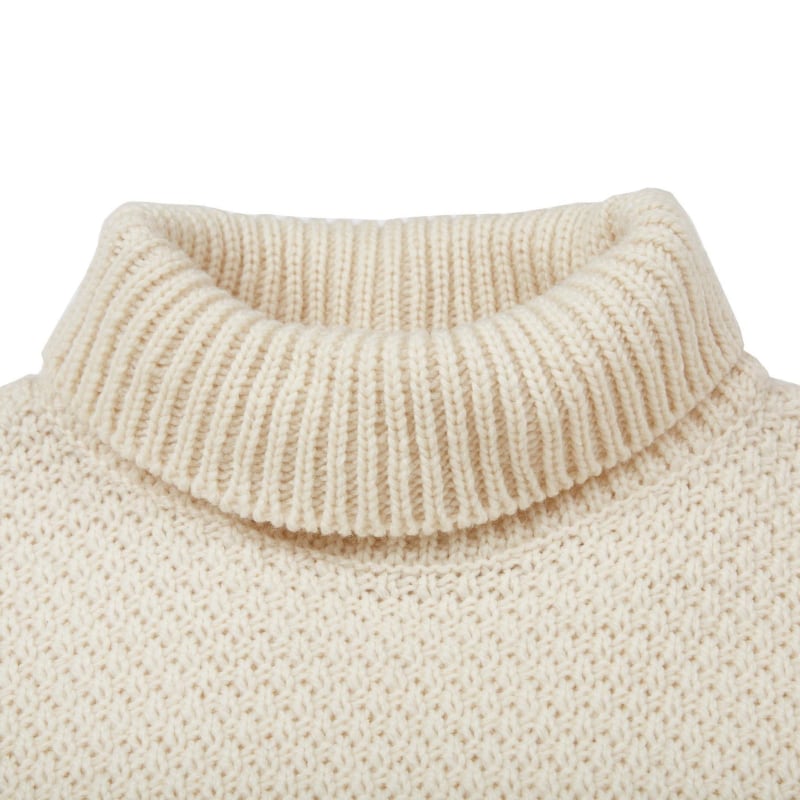 Mens Merino Wool Moss Stitch Roll Neck Jumper – Paul James Knitwear