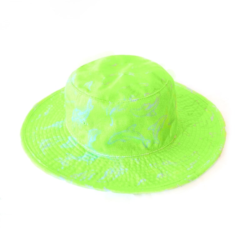 Thumbnail of Flipper Neon Green Towelling Bucket Hat image