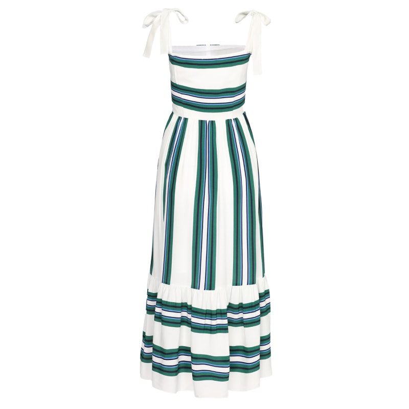 Thumbnail of Stripes Strappy Midi Dress image