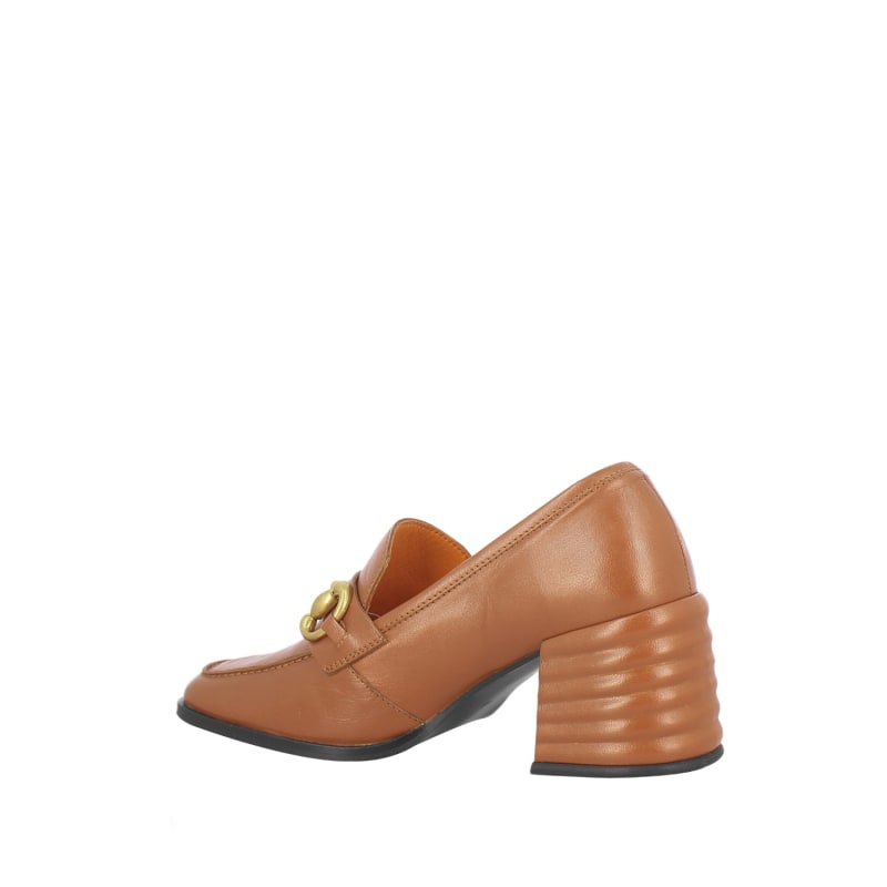 Thumbnail of Valentina Leather Handcrafted Loafer - Cuoio image