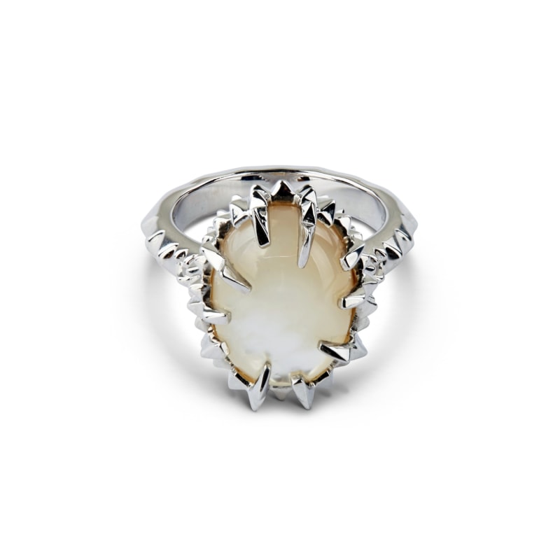 Thumbnail of Ivory Mother Of Pearl Ring Silver image