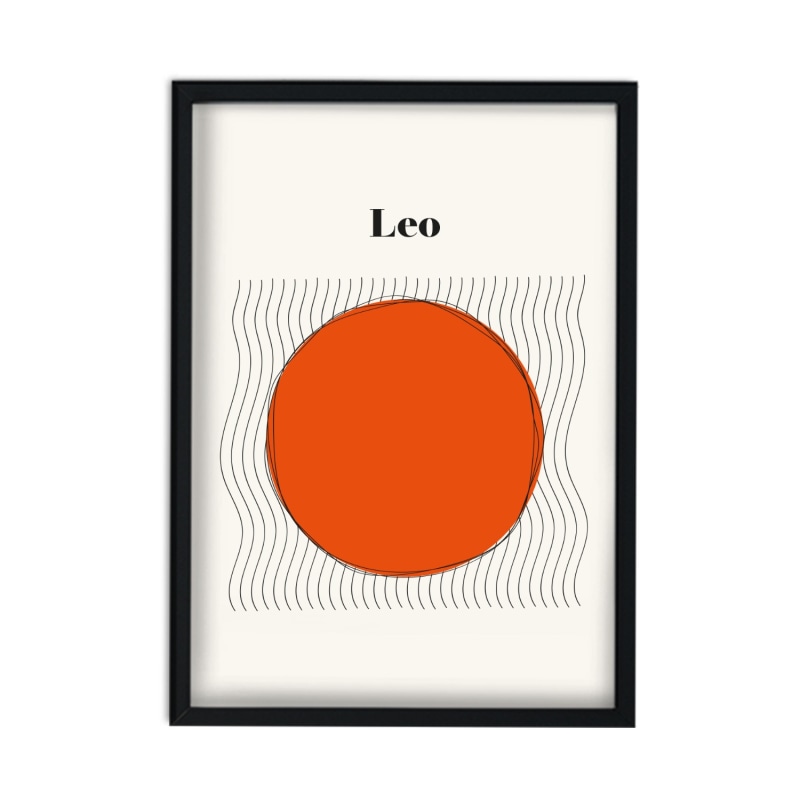 Thumbnail of Leo Zodiac Star Sign A2 Art Print image