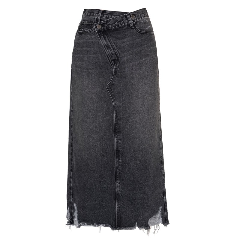 Jackie Cross Over Maxi Skirt In Atlantic | Noend Denim | Wolf & Badger