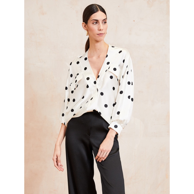 Luxe Oversized Polka Dot Jacket