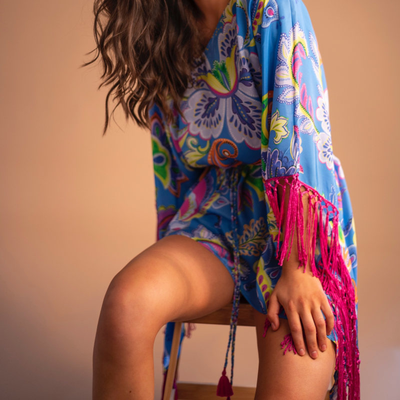 Thumbnail of Jamila Fringed Paisley Kaftan image