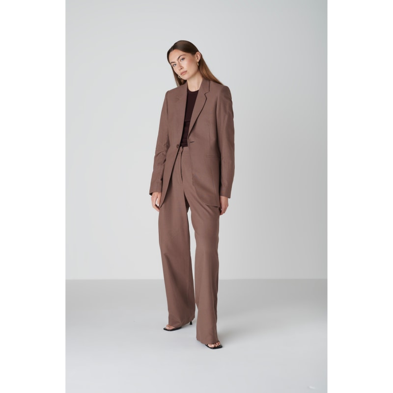 Thumbnail of Janne Blazer In Chocolate Brown image