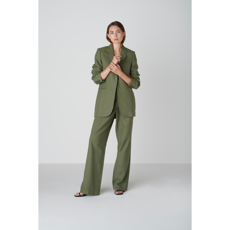 Thumbnail of Janne Blazer In Olive Green image