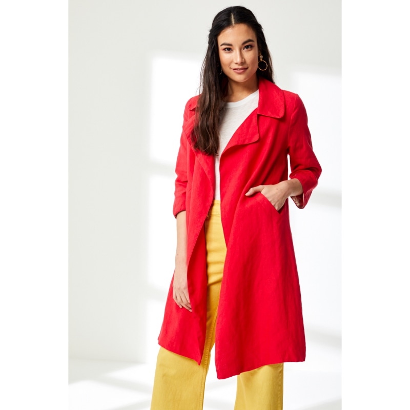 Thumbnail of Woolhampton Coat Red Linen image