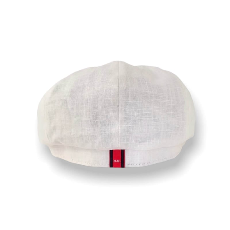 Thumbnail of Alberts Beach Bakerboy Hat In White Washed Linen image