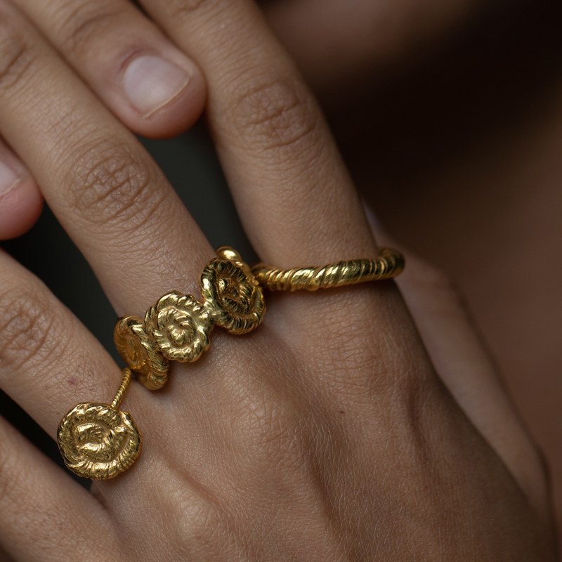 Thumbnail of Nautilus Ring Gold image