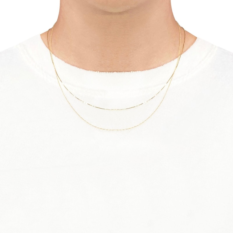 Thumbnail of 14K Gold Diamond Cut Carded Rope Chain Necklace - Medium image