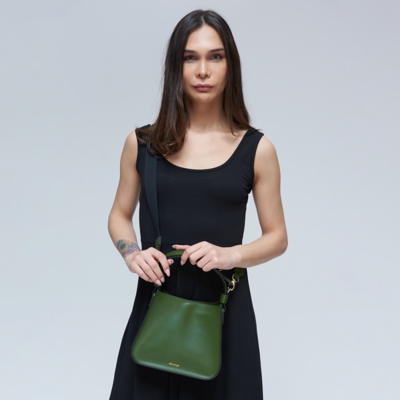 Thumbnail of Vegan Cactus Leather Shoulder & Crossbody Bag - Green image