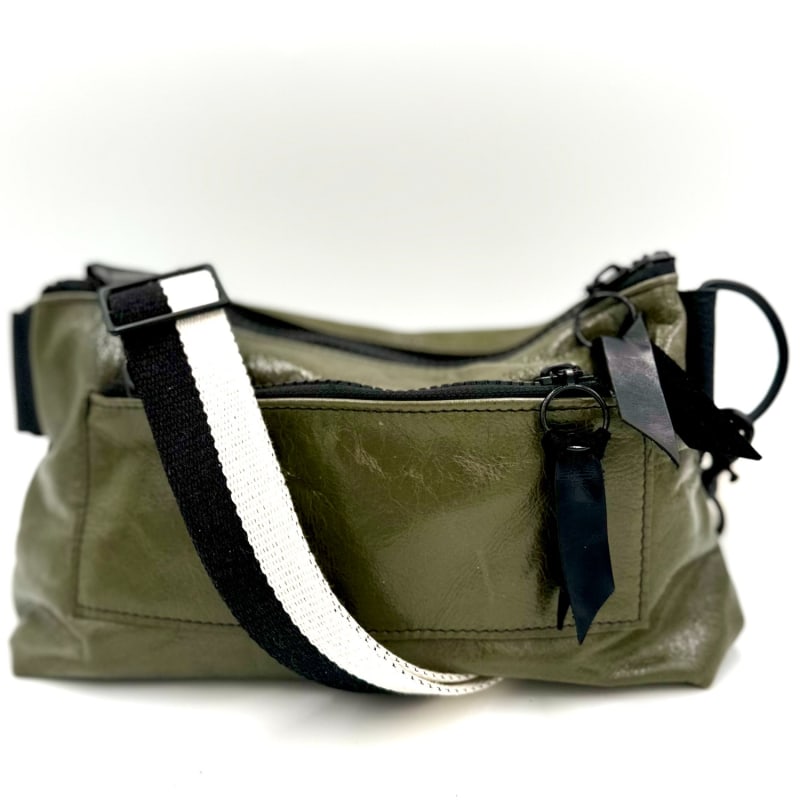 Thumbnail of Jean Sling Bag In Olive Patent image