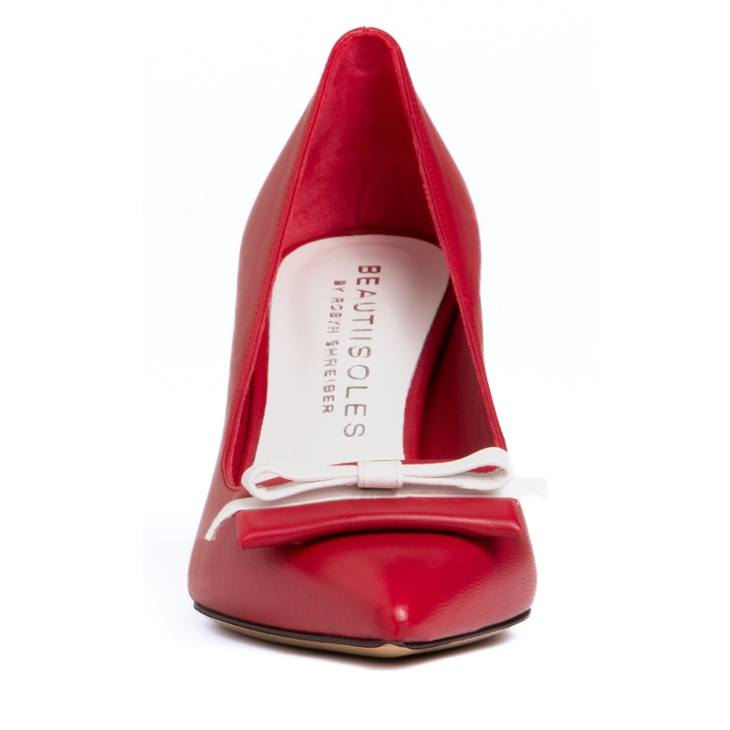 Jennifer Red Leather Pump – Beautiisoles