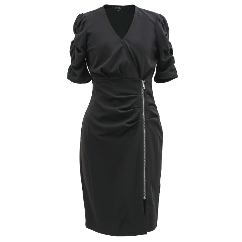 Jersey dress with zip hotsell