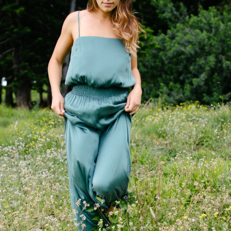 Thumbnail of The Flowered Milkweed Jumpsuit - Green image