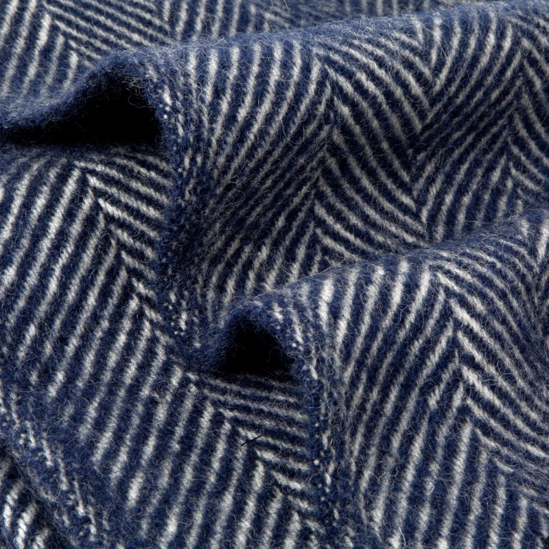 Thumbnail of Evening Tales Pure New Wool Blanket - Navy Blue image