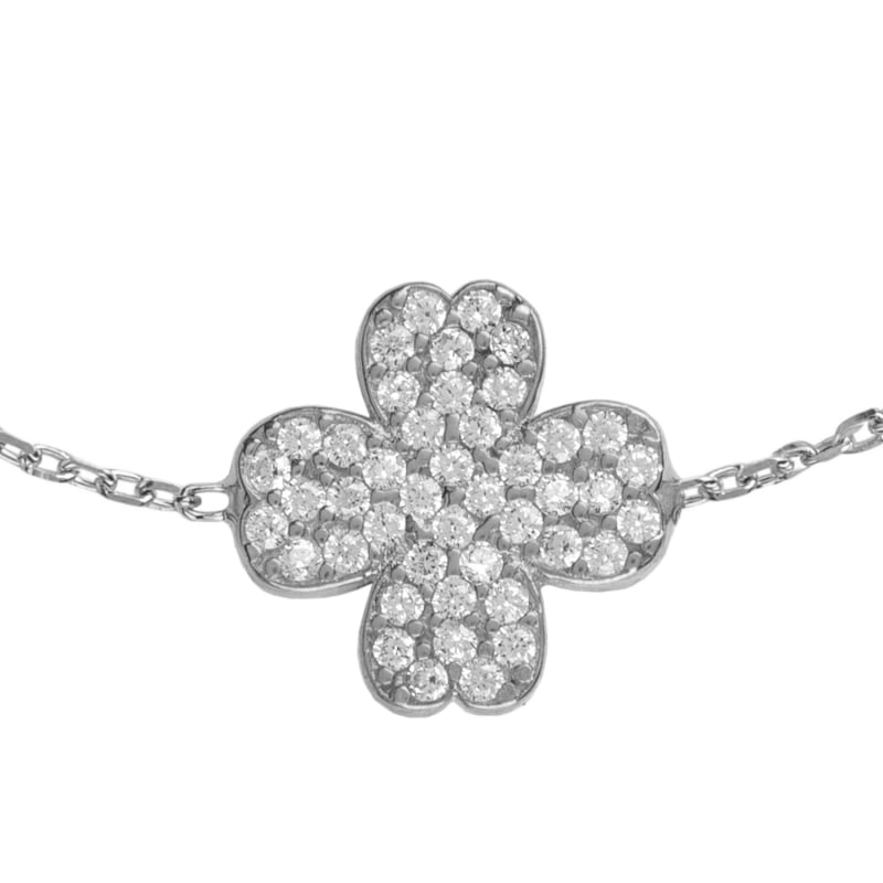 Thumbnail of Lucky Four Leaf Clover Bracelet Silver image