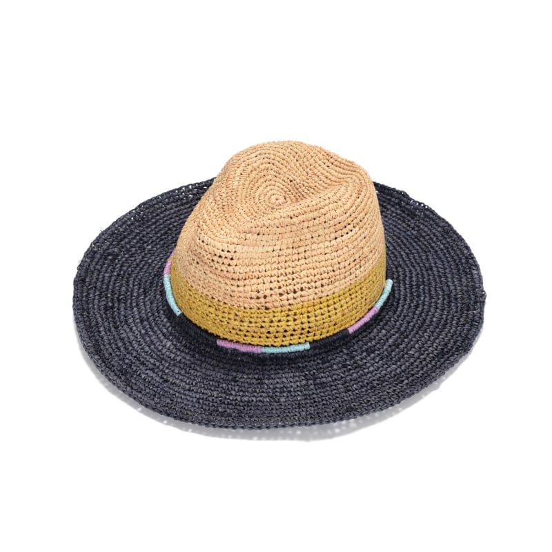 Thumbnail of Multi Colors Straw Fedora Hat image