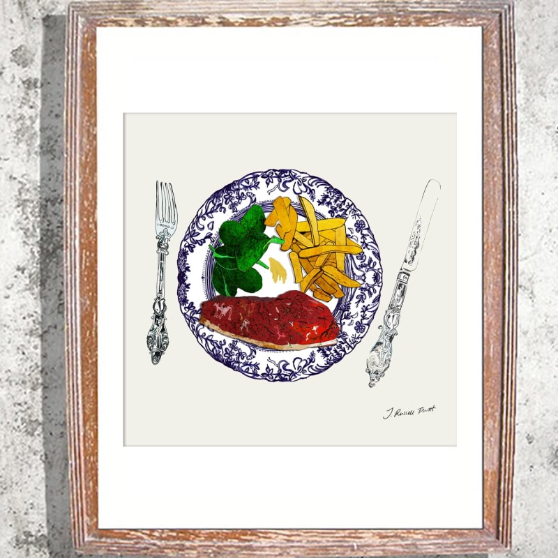 Thumbnail of The Steak Plate - Signed Print image