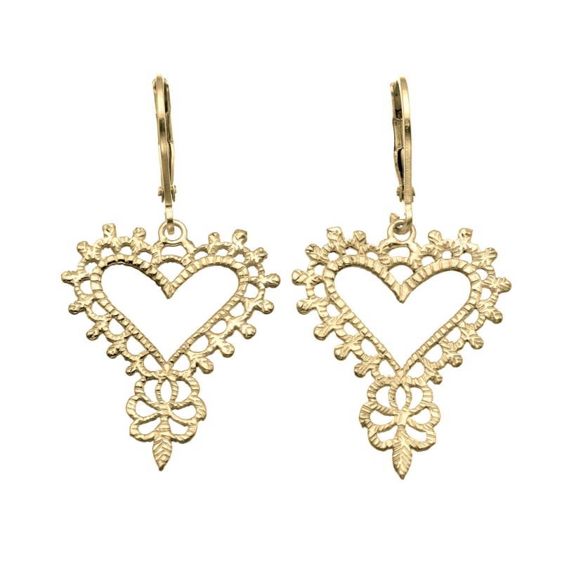Gypsy heart earrings top