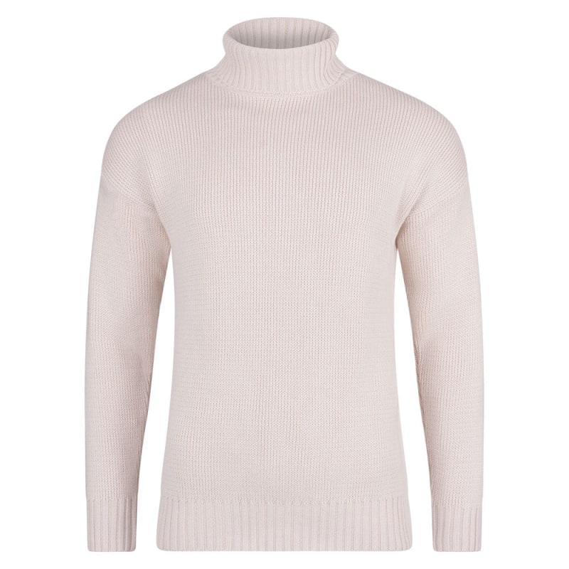 Thumbnail of Mens Cotton Submariner Roll Neck Arthur Jumper - Ecru image