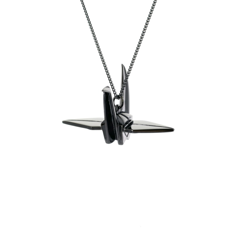 Thumbnail of Crane Necklace Gun Metal image