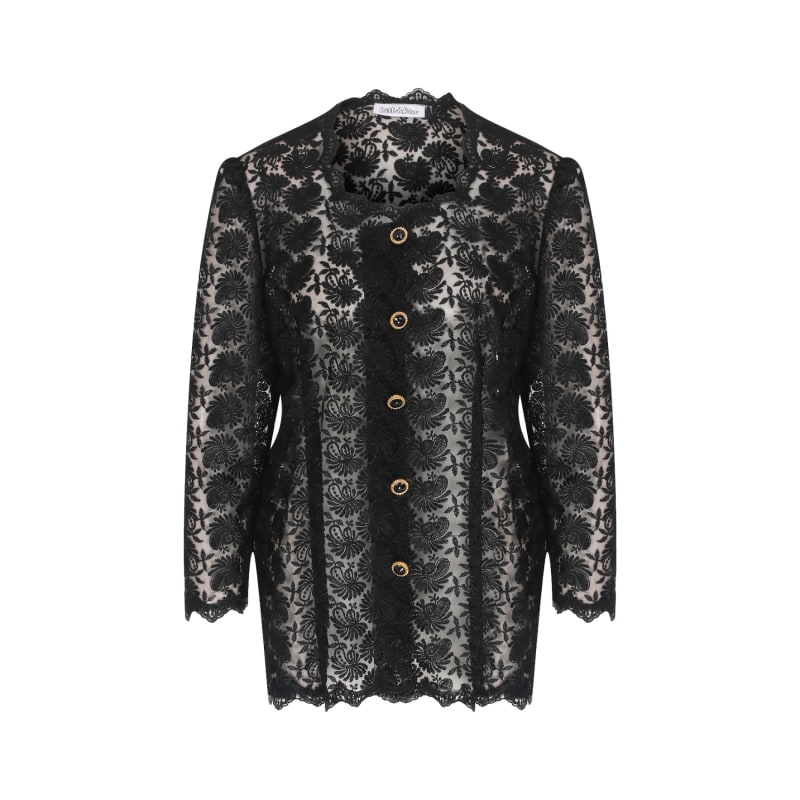 Thumbnail of Lace Transperant Jacket Top image